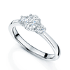 Berry's Platinum Oval & Round Brilliant Cut Diamond Three Stone Ring - Berry's Jewellers