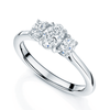 Berry's Platinum Oval Three Stone Diamond Ring - Berry's Jewellers