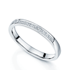 Platinum Princess Cut Diamond Channel Set Half Eternity Ring