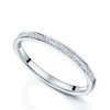 Platinum Princess Cut Diamond Channel Set Half Eternity Ring