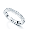 Berry's Platinum Princess Cut Diamond Channel Set Half Eternity Ring - Berry's Jewellers