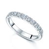 Berry's Platinum Round Brilliant Cut Claw Set Diamond Half Eternity Ring - Berry's Jewellers