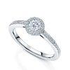 Berry's Platinum Round Brilliant Cut Diamond Ring With A Double Diamond Set Halo & Diamond Shoulders - Berry's Jewellers