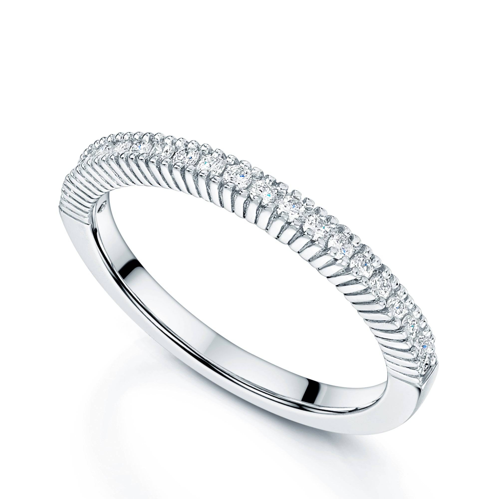 Berry's Platinum Round Brilliant  Diamond Half Set Eternity Ring - Berry's Jewellers