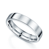 Berry's Platinum Rounded Flat Gents Wedding Ring - Berry's Jewellers