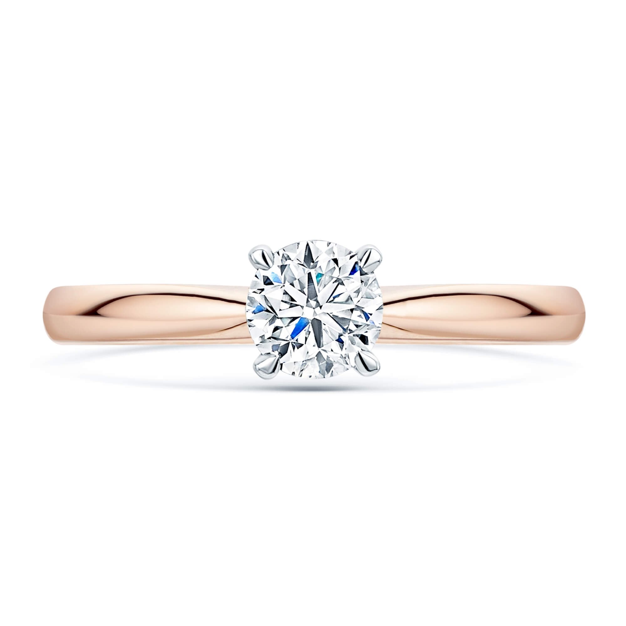 Berry's Simply Solitaire Collection 18ct Rose Gold Diamond Solitaire Engagement Ring GIA Certified 0.50 Carat - Berry's Jewellers