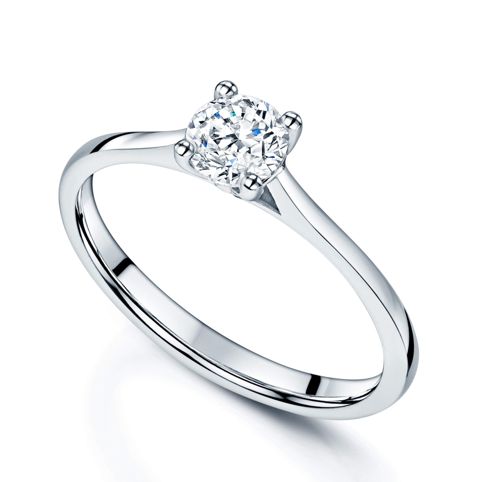 Berry's Simply Solitaire Collection Platinum Set Diamond Solitaire Engagement Ring GIA Certified 0.50 Carat - Berry's Jewellers