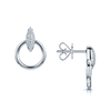 Berry's The Origin Collection 18ct White Gold Pave Diamond Seed Drop Circle Earrings - Berry's Jewellers