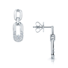 Berry's Verve Collection 18ct White Gold Diamond Set Drop Earrings - Berry's Jewellers