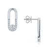 Berry's Verve Collection 18ct White Gold GIA Certificated Diamond Loop Earrings - Berry's Jewellers