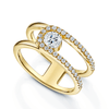 Berry's Verve Collection 18ct Yellow Gold GIA Certified Round Brilliant Cut Diamond Dress Ring - Berry's Jewellers