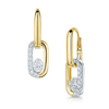 Berry's Verve Collection 18ct Yellow Gold Oval Cut Diamond Set Loop Drop Earrings - Berry's Jewellers