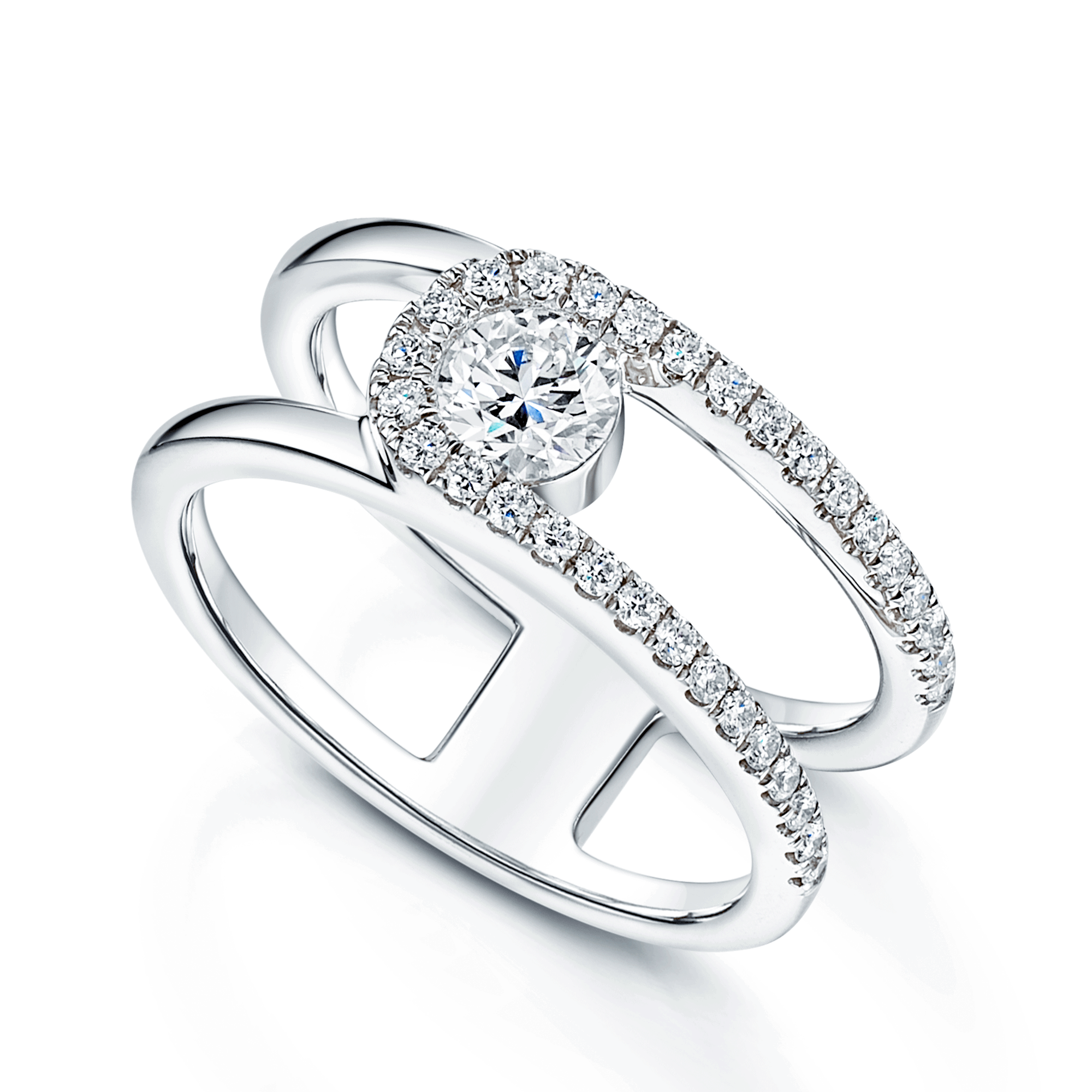 Berry's Verve Collection Platinum GIA Certified Diamond Dress Ring - Berry's Jewellers