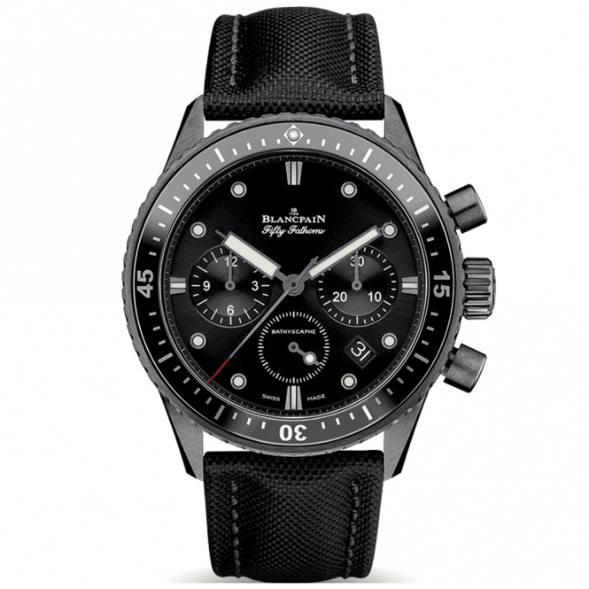 Fifty-Fathoms Bathyscaphe 43.5mm Ceramic Automatic Strap Watch