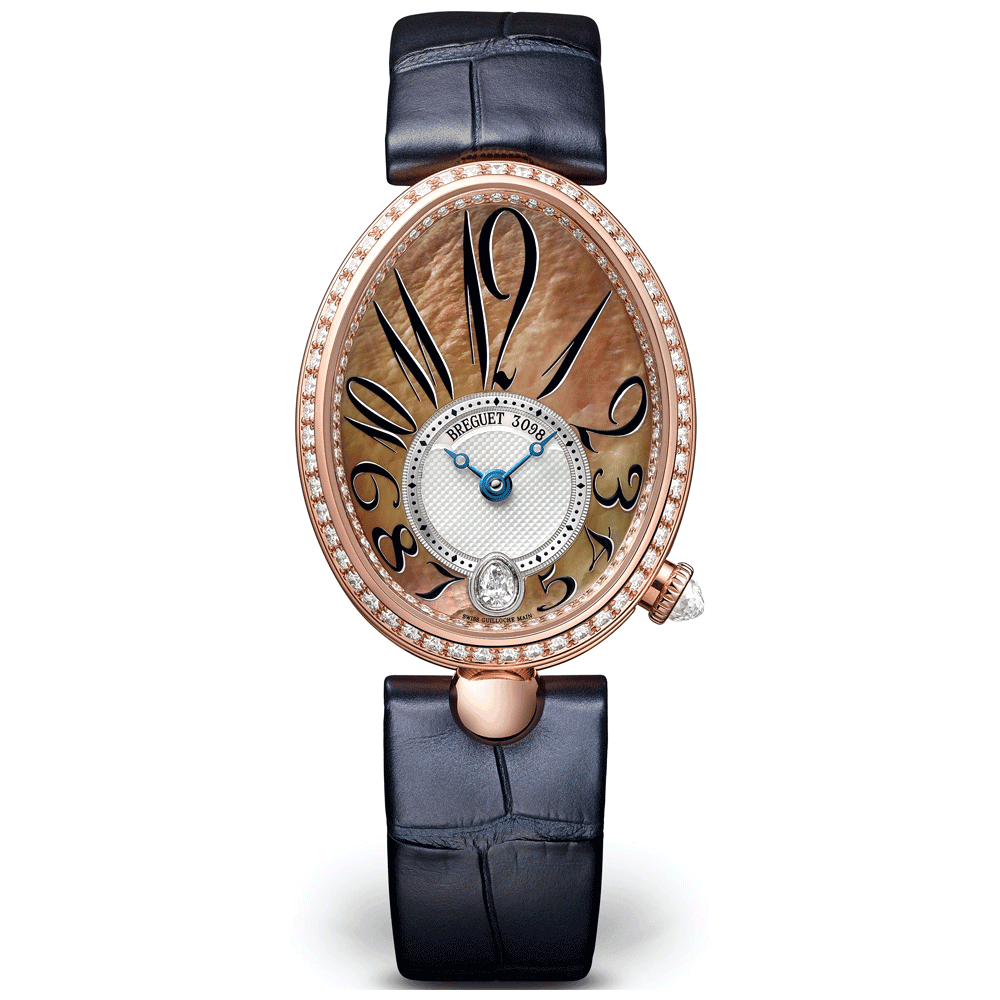 Breguet Reine de Naples 18ct Rose Gold Automatic Ladies Strap Watch - Berry's Jewellers