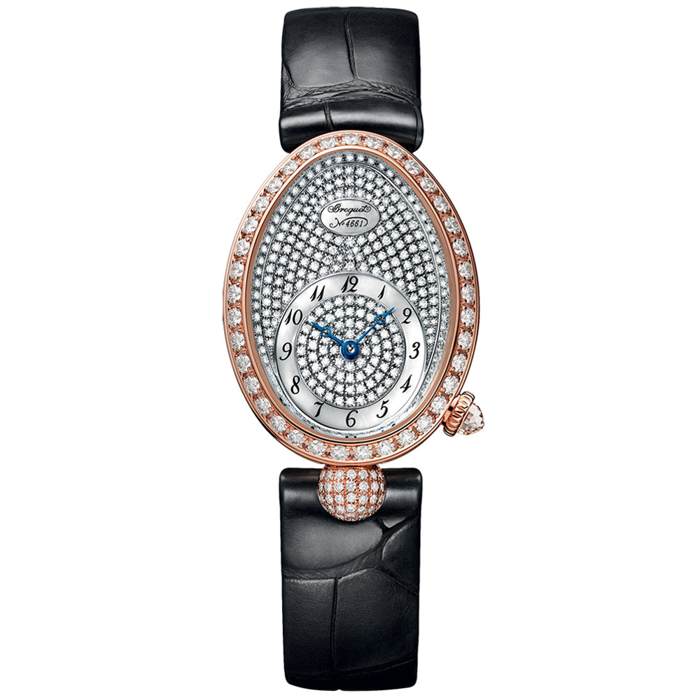 Reine de Naples 18ct Rose Gold Ladies Strap Watch