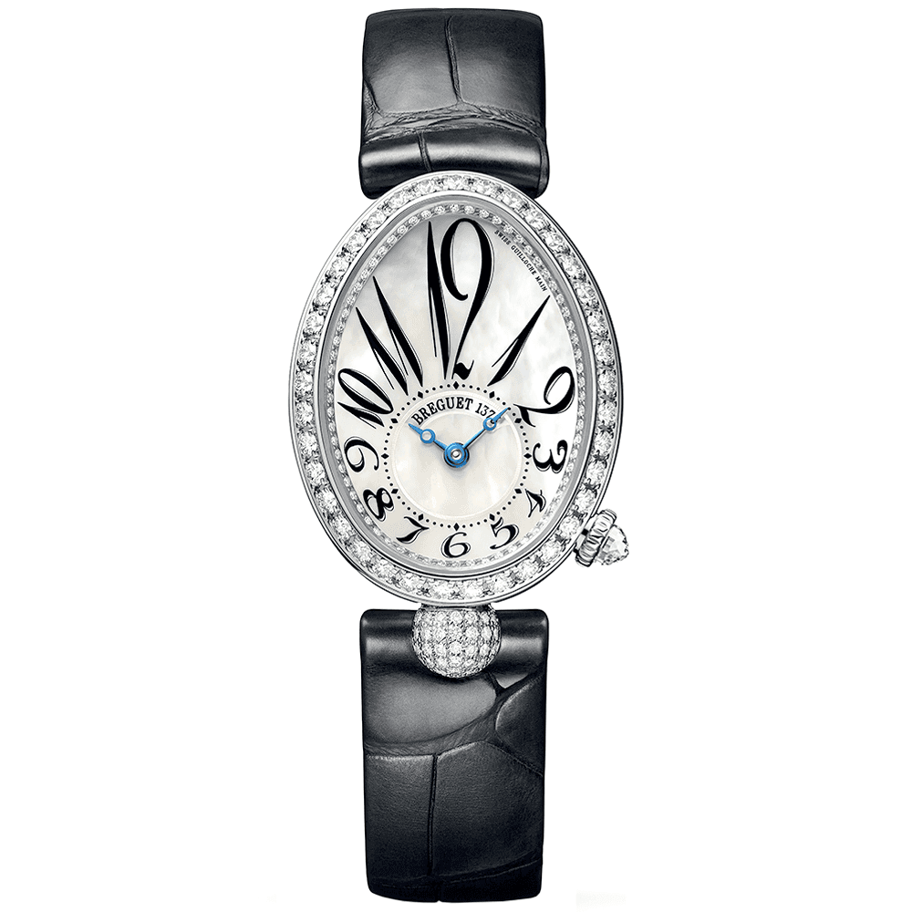 Breguet Reine de Naples 18ct White Gold & Mother of Pearl Dial Watch - Berry's Jewellers