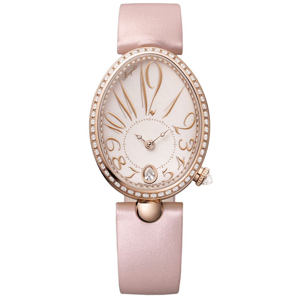 Breguet Reine de Naples 8918 18ct Rose Gold Diamond Set Strap Watch - Berry's Jewellers