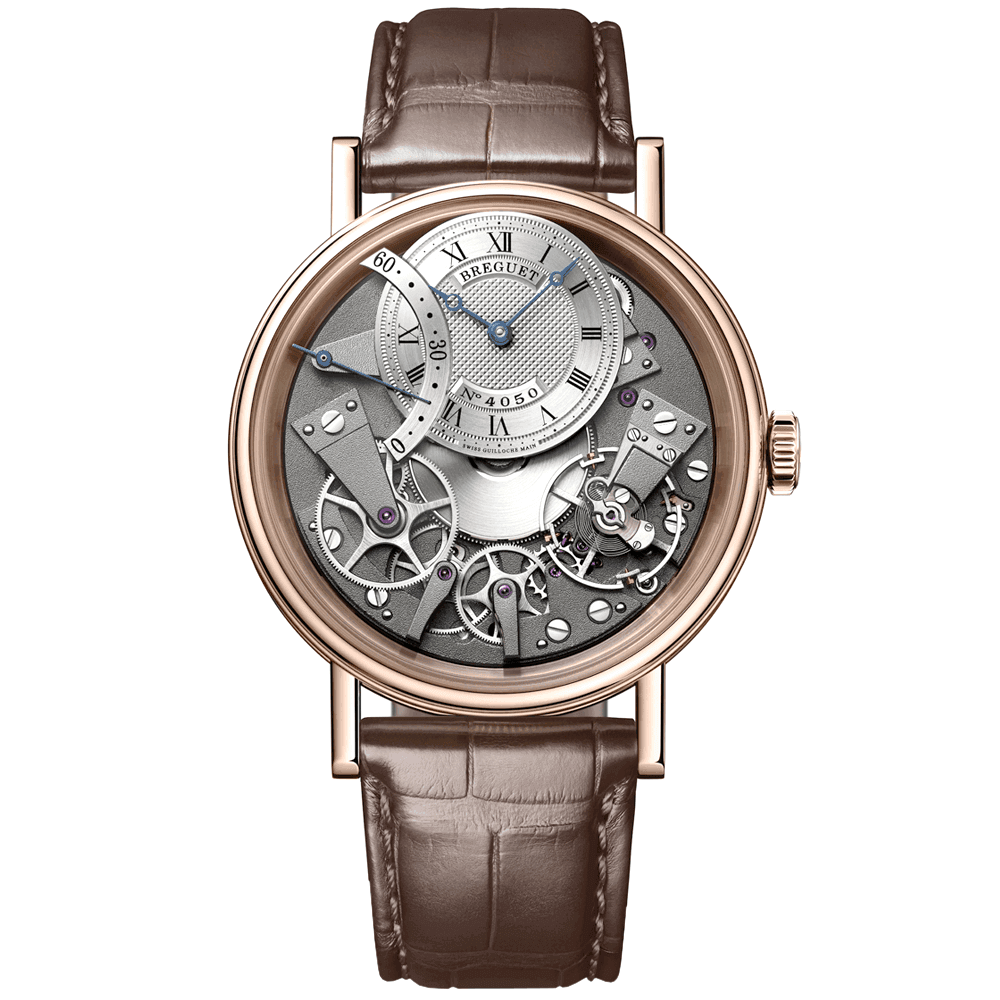 Breguet Tradition 40mm 18ct Rose Gold Off-Centred Dial Automatic Watch - Berry's Jewellers