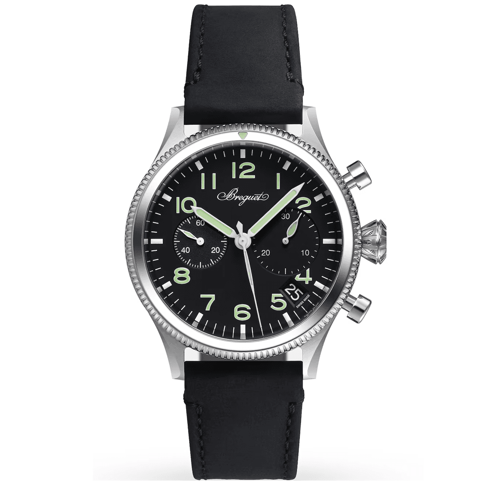 Breguet Type XX Steel 42mm Automatic Strap Watch - Berry's Jewellers