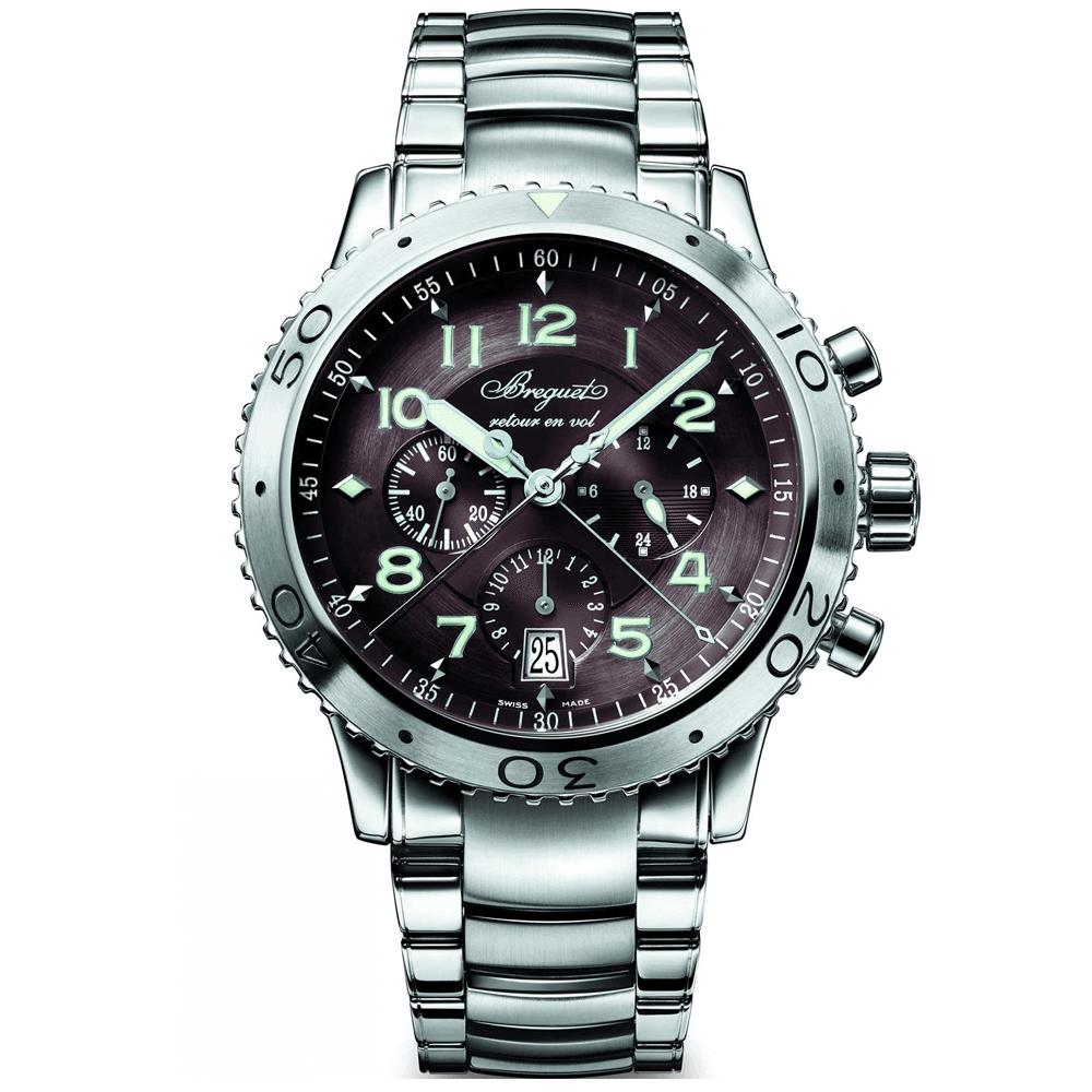 Breguet Type XXI Flyback Chronograph Steel 42mm Watch - Berry's Jewellers