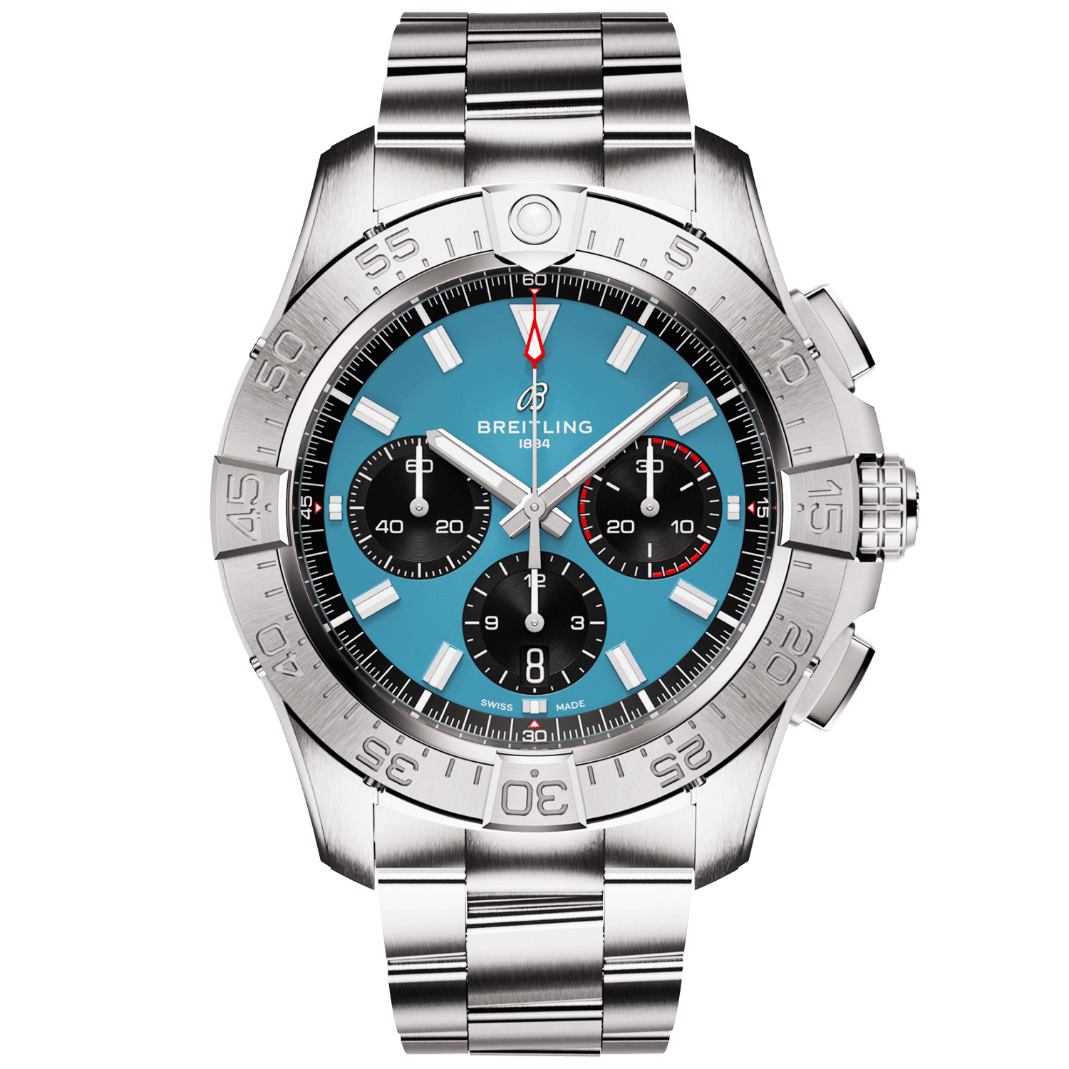 Avenger 44mm Blue Dial Automatic Chronograph Bracelet Watch