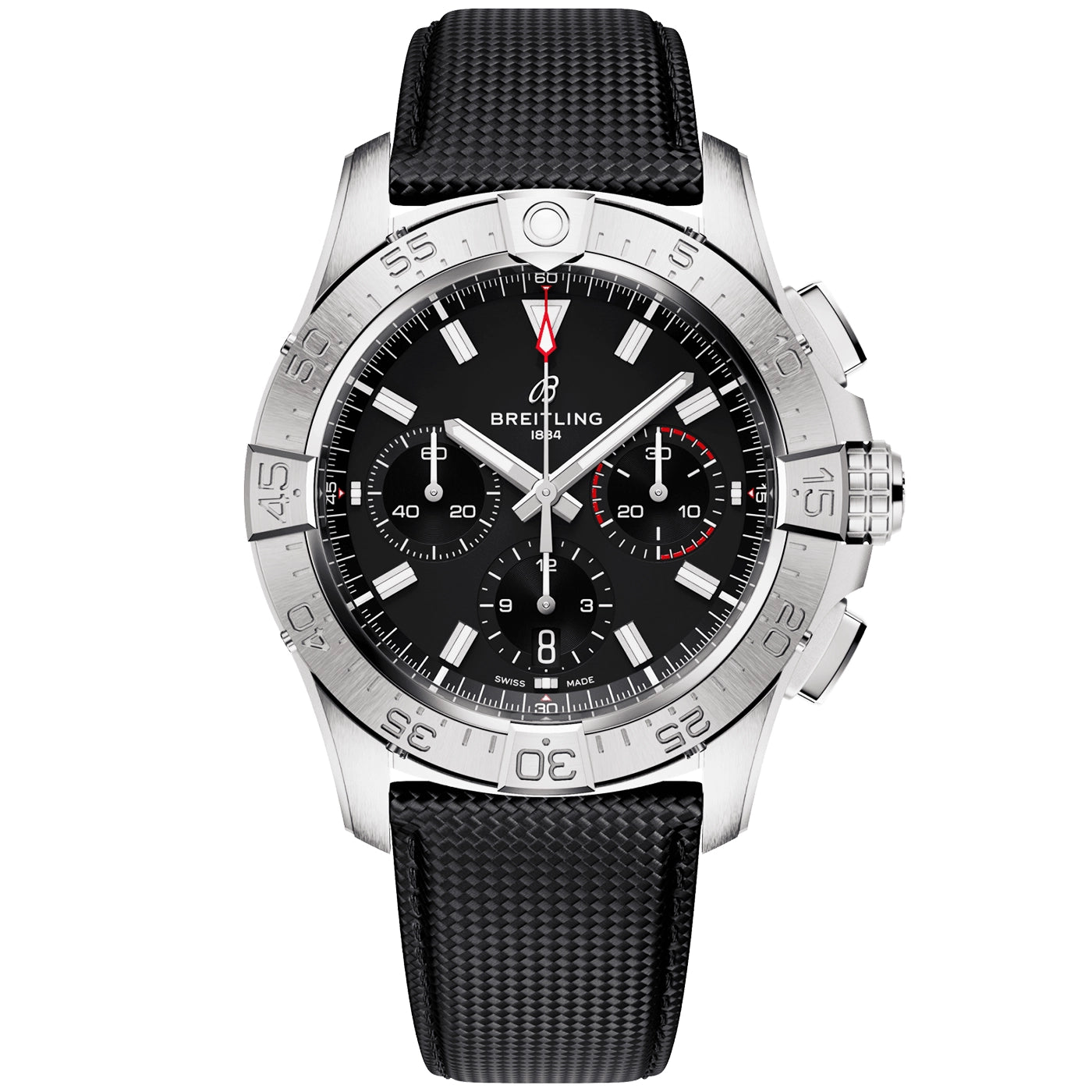 Avenger Chronograph 42mm Black Dial Automatic Strap Watch