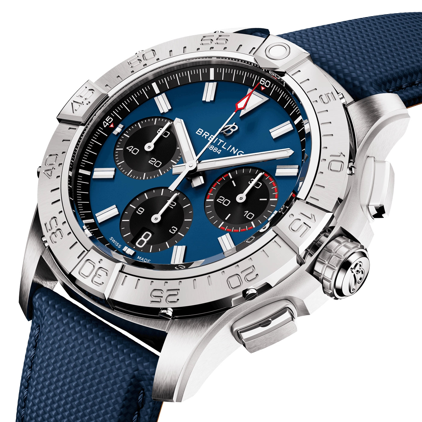 Avenger Chronograph 42mm Blue Dial Automatic Strap Watch