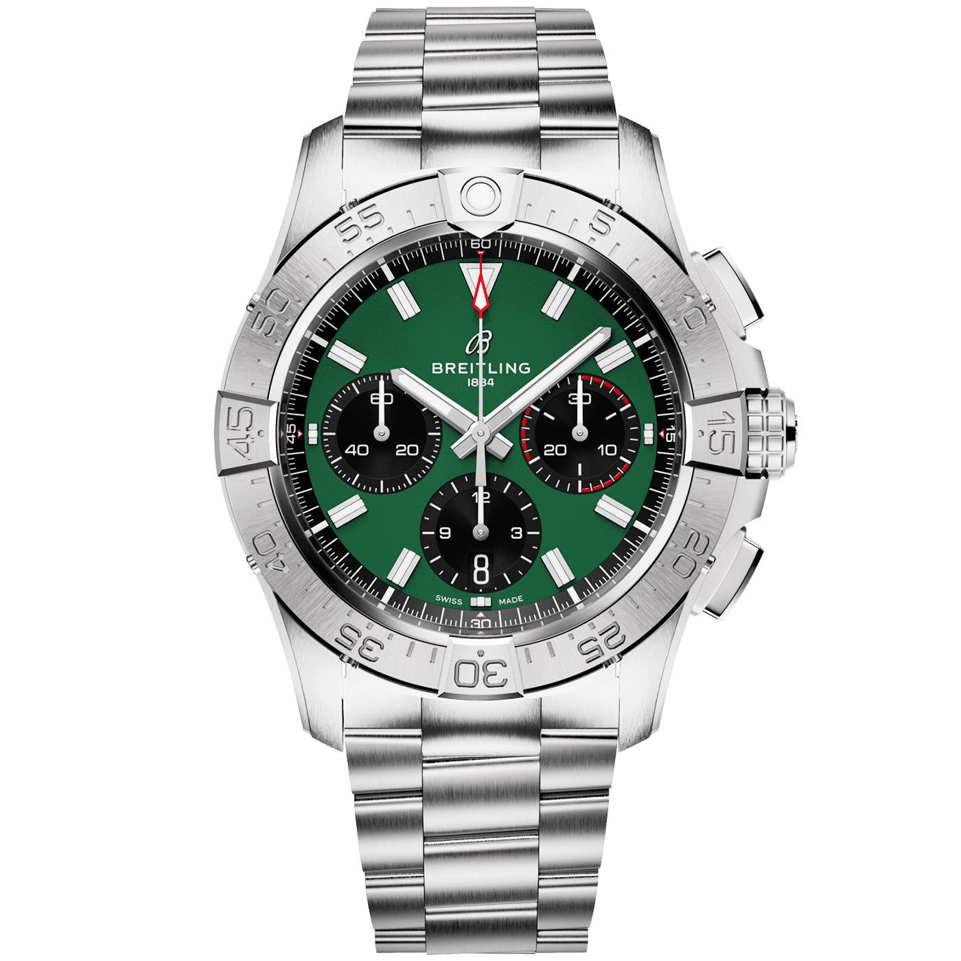 Avenger Chronograph 42mm Green Dial Automatic Bracelet Watch