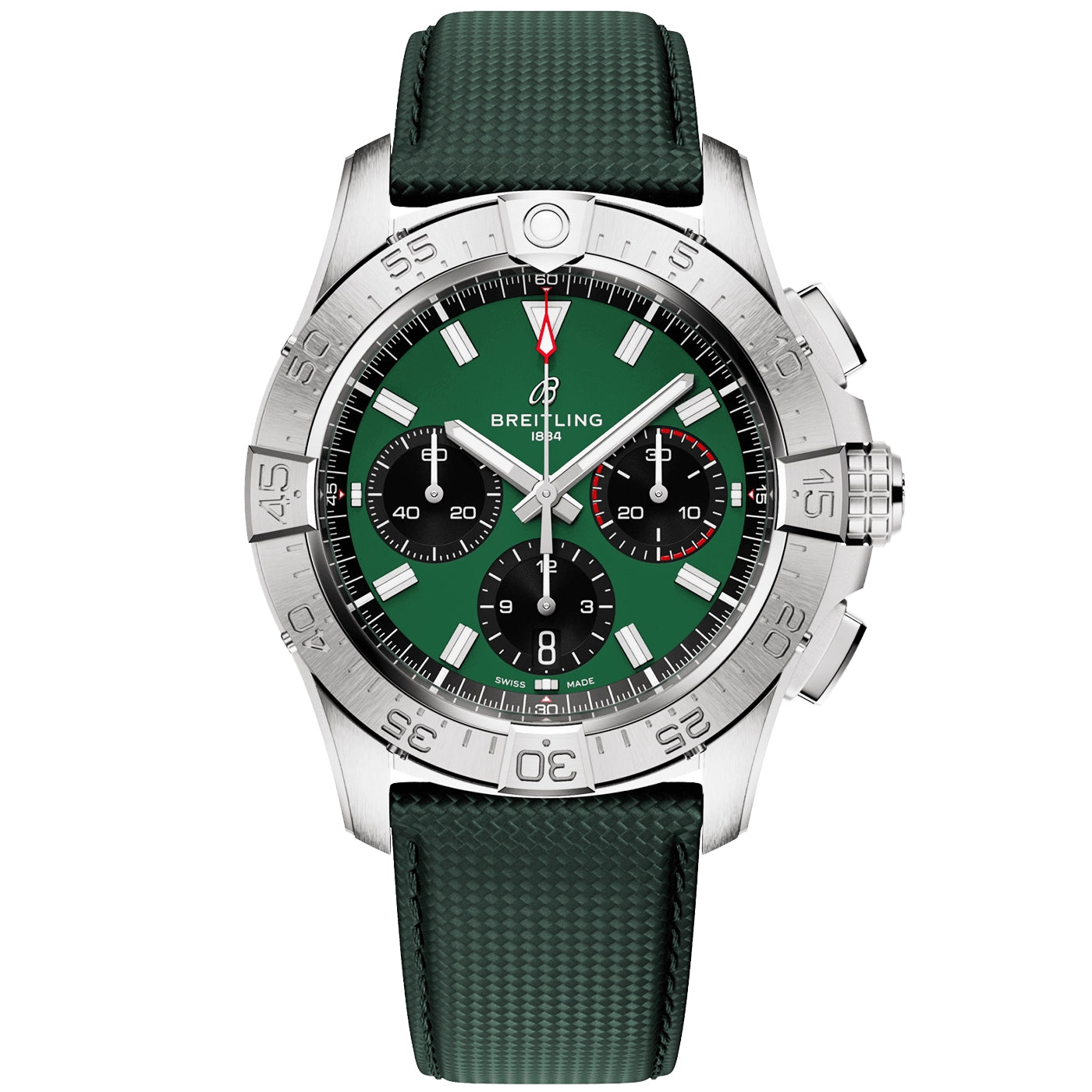 Avenger Chronograph 42mm Green Dial Automatic Strap Watch