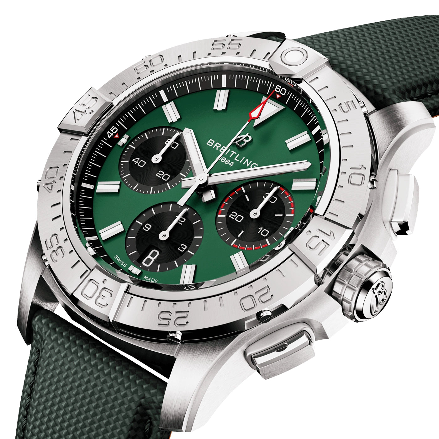 Avenger Chronograph 42mm Green Dial Automatic Strap Watch