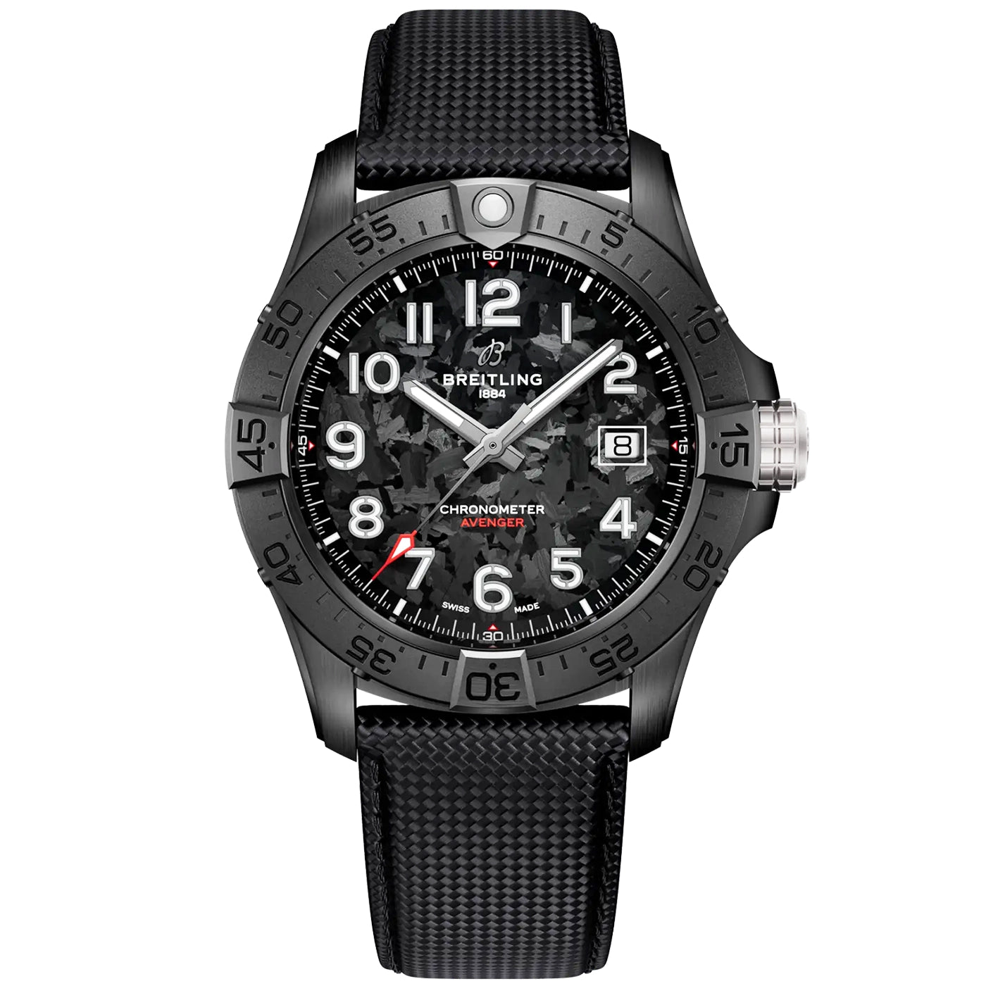 Breitling Avenger Night Mission 42mm Men's Black Ceramic Watch - Berry's Jewellers