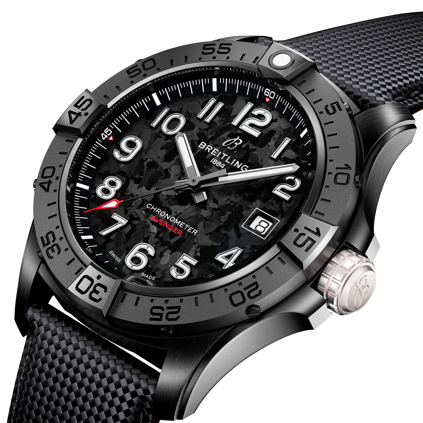 Avenger Night Mission 42mm Men's Black Ceramic Watch