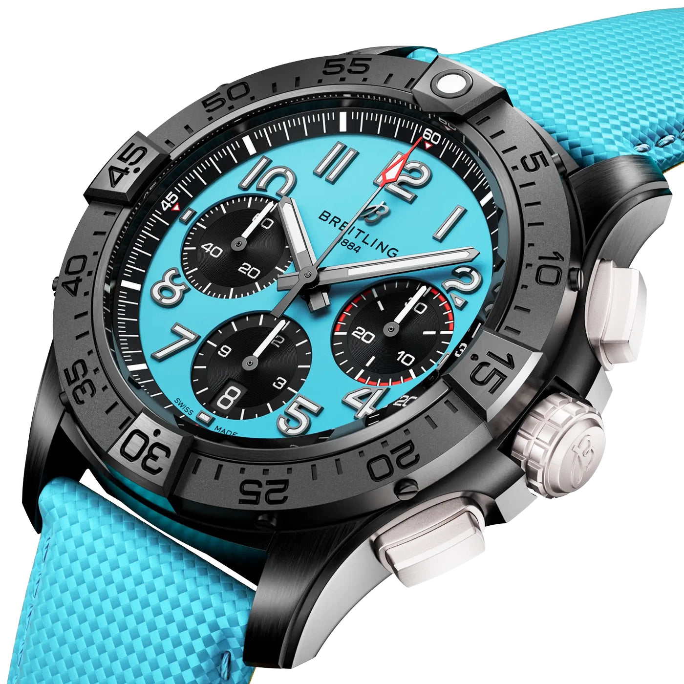 Avenger Night Mission Chronograph 42mm Turquoise Dial Watch