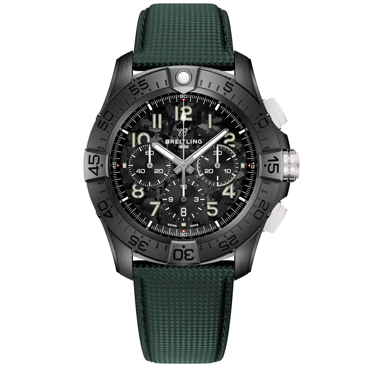 Avenger Night Mission Chronograph 46mm Men's Black Ceramic Watch