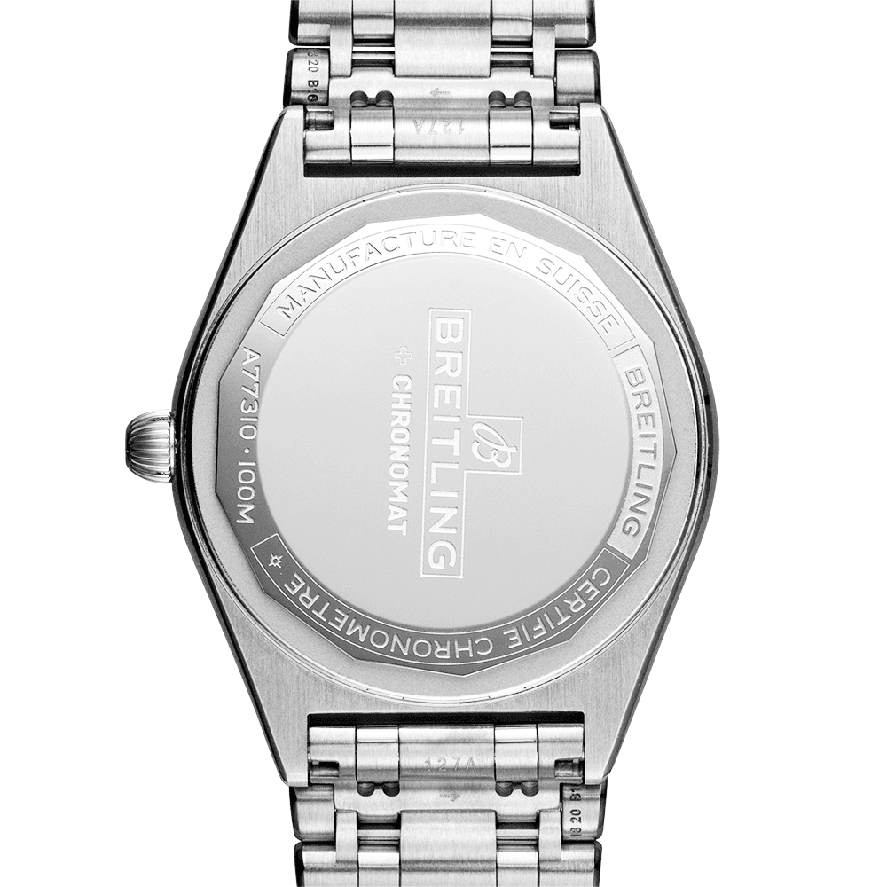 Breitling Chronomat 32mm White Mother of Pearl Diamond Dial Bracelet Watch - Berry's Jewellers