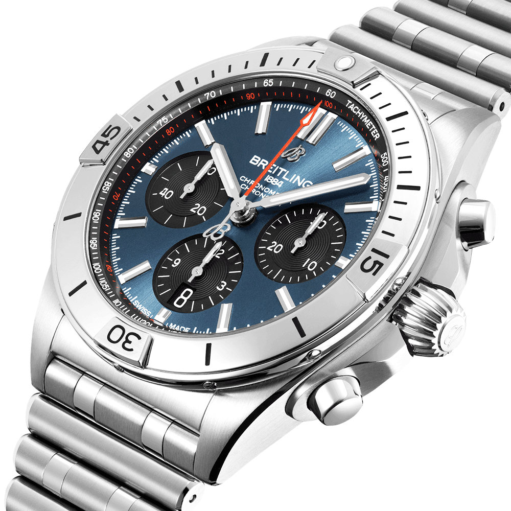 Breitling Chronomat B01 42mm Blue Dial Men's Automatic Chronograph Watch - Berry's Jewellers