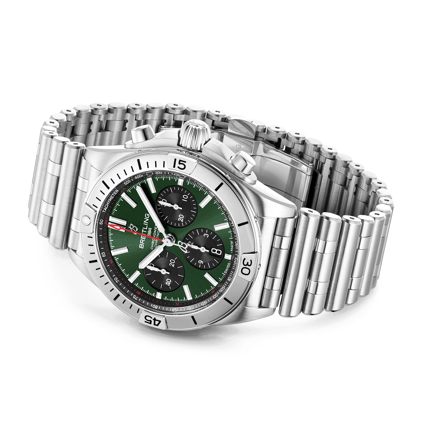 Chronomat B01 42mm Deep Green Dial Automatic Chronograph Watch