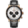 Navitimer 18ct Red Gold 46mm Silver Dial Men's Chronograph Strap Watch