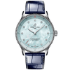 Breitling Navitimer 32mm Blue Mother of Pearl Diamond Dial Strap Watch - Berry's Jewellers