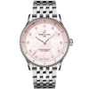 Breitling Navitimer 32mm Pink Mother of Pearl Diamond Dial Bracelet Watch - Berry's Jewellers