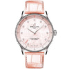 Breitling Navitimer 32mm Pink Mother of Pearl Diamond Dial Strap Watch - Berry's Jewellers