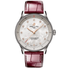 Breitling Navitimer 32mm White Mother of Pearl Diamond Dial Strap Watch - Berry's Jewellers