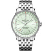 Breitling Navitimer 35mm Mint Green Dial Automatic Bracelet Watch - Berry's Jewellers