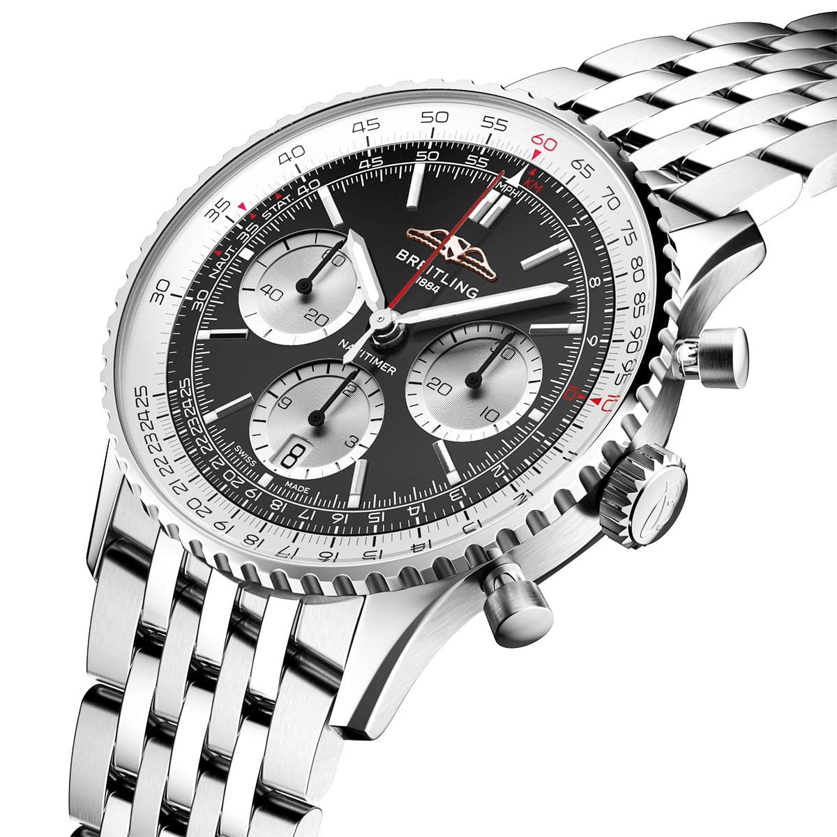 Breitling Navitimer 41mm Black Dial Men's Automatic Chronograph Watch - Berry's Jewellers