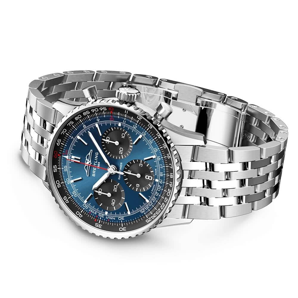 Breitling Navitimer 41mm Blue/Black Dial Automatic Chronograph Watch - Berry's Jewellers