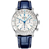 Breitling Navitimer 41mm White/Blue Dial Men's Chronograph Strap Watch - Berry's Jewellers