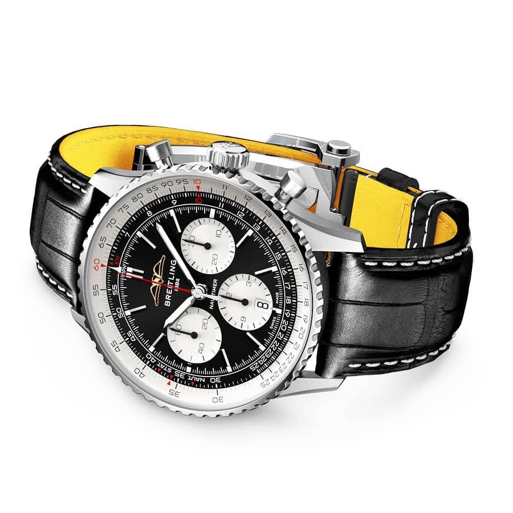 Breitling Navitimer 43mm Black/Silver Dial Men's Chronograph Watch - Berry's Jewellers