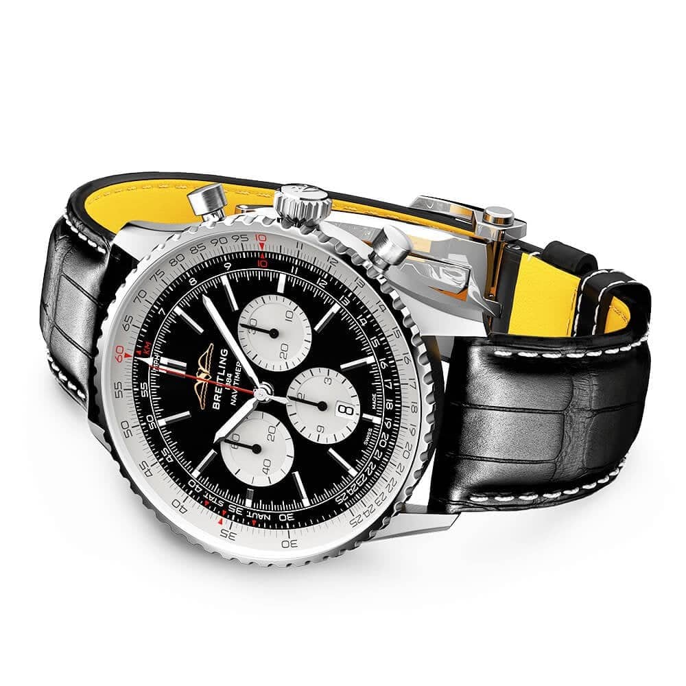 Breitling Navitimer 46mm Black/Silver Dial Men's Chronograph Watch - Berry's Jewellers