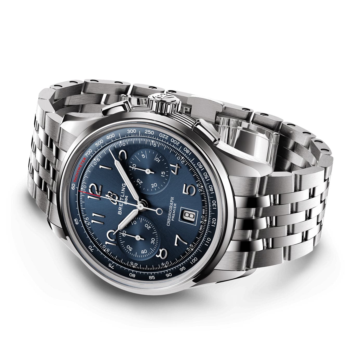 Breitling Premier B01 42mm Blue Sunray Dial Automatic Chronograph Watch - Berry's Jewellers